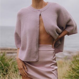 Daily Drills Sz XS/S Single Button Cardigan - Lavender